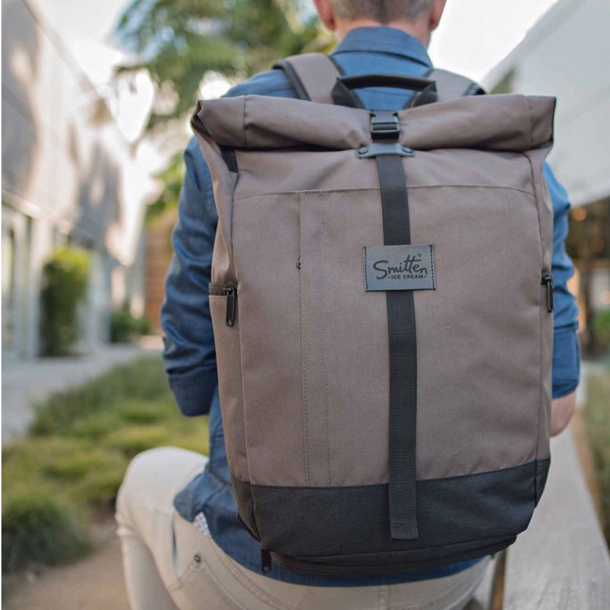 El Dorado Roll Top Backpack By Origaudio New With Tags Black
